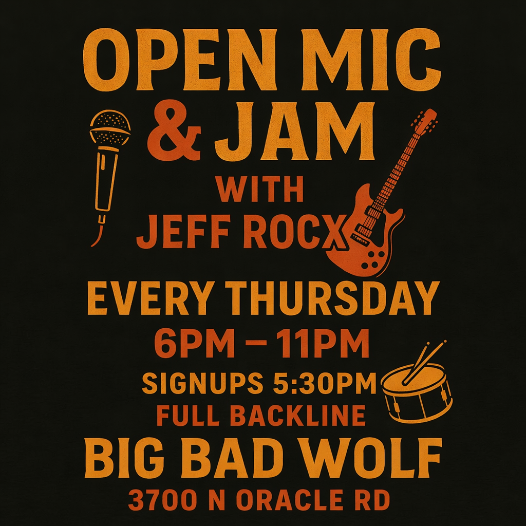 Jeff Rocx Open Mic at BIG BAD WOLF